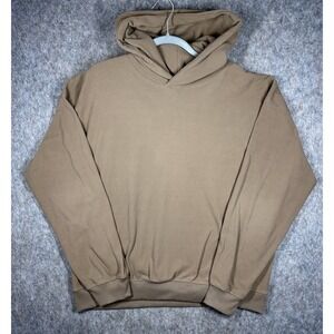 Massive Luxury Hoodie XL Brown Pullover Sweatshirt Minimalist Streetwear